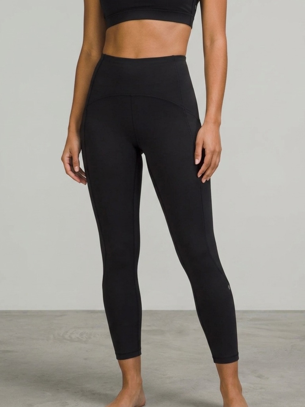 Lululemon Fast As Fleece Tight 28" Black Tech Fleece Running Pants W5AVGS Sz 9